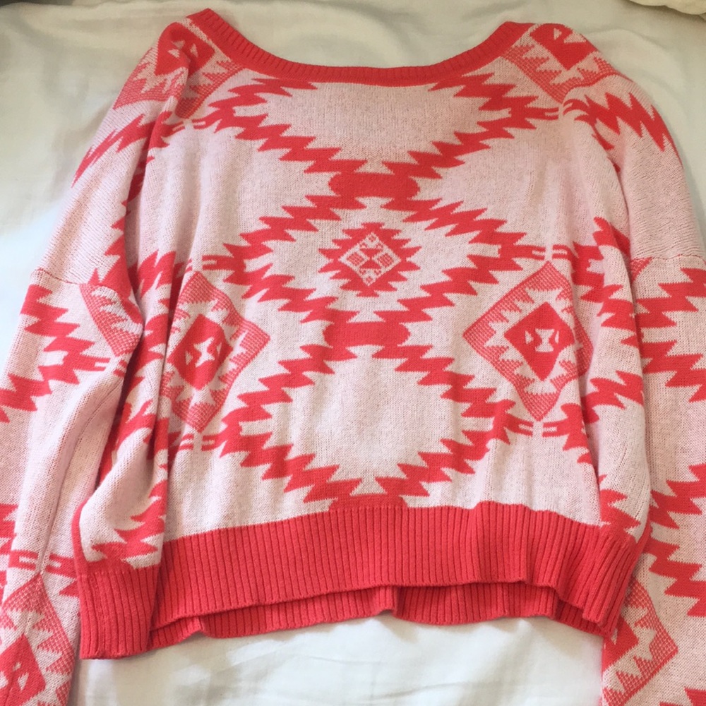 Coral sweater